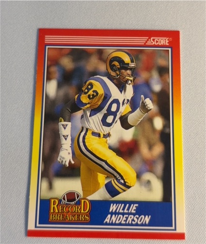 1990 Score #593 Willie Anderson — front
