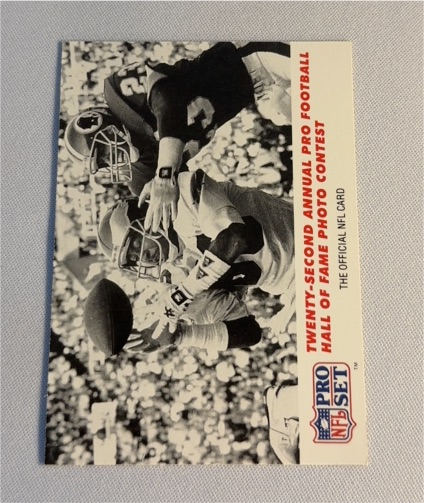 1990 Pro Set #798 Twenty-Second Annual Pro Football Hall of Fame Photo Contest Cris Carter / Todd Bowles — front
