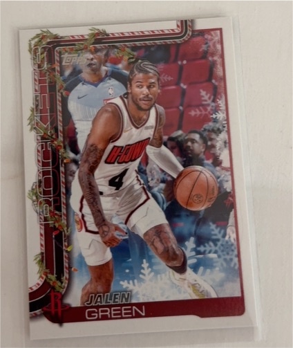 2025-26 Topps Holiday #H140 Jalen Green — front