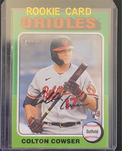 2024 Topps Heritage #388 Colton Cowser — front