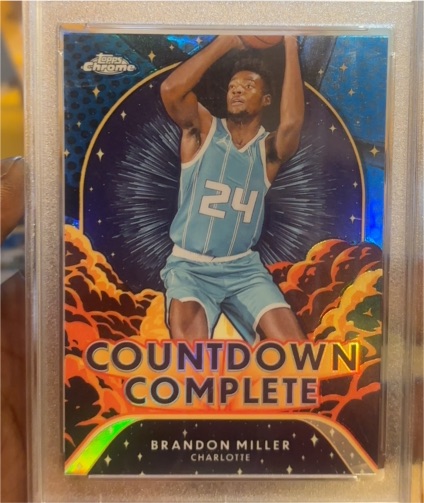 2024-25 Topps Chrome #CC-5 Brandon Miller Countdown Complete — front