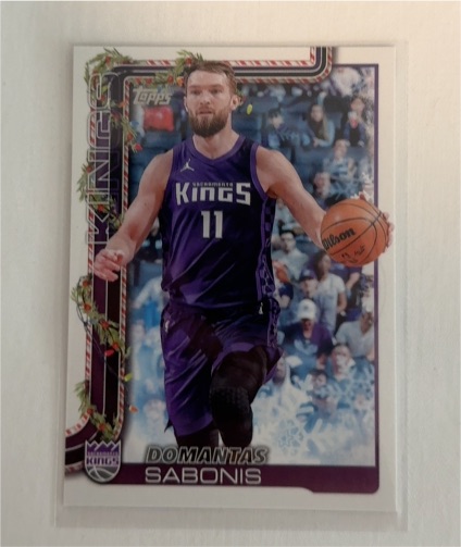 2025-26 Topps Holiday #H134 Domantas Sabonis Sacramento Kings — front