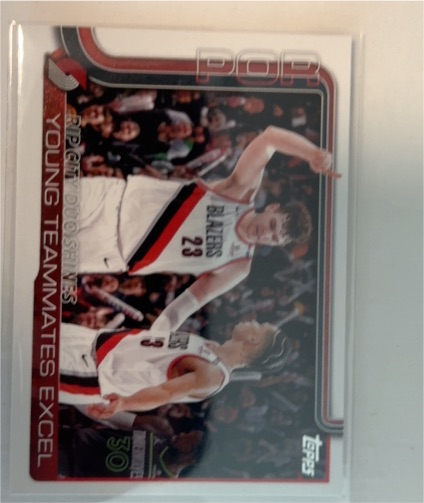 2025-26 Topps #289 Rip City Duo Shines: Young Teammates Excel — front