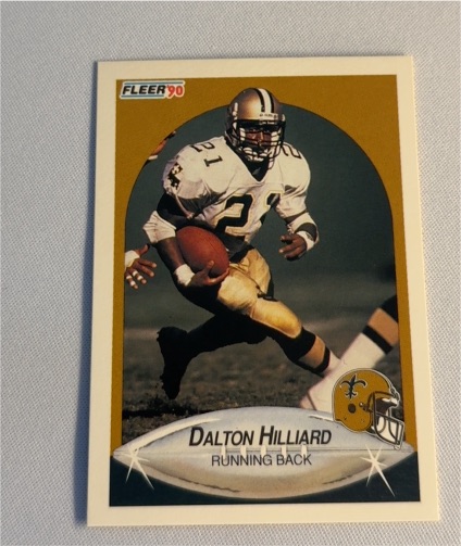 1990 Fleer #189 Dalton Hilliard — front