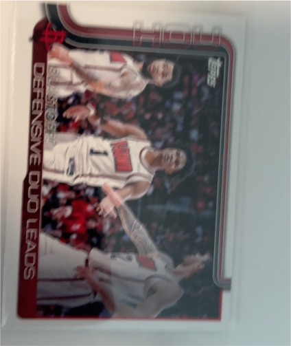 2025-26 Topps #297 Blastoff!: Defensive Duo Leads Houston Rockets — front