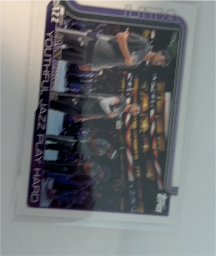 2025-26 Topps #290 Jazz Dance! Youthful Jazz Play Hard Utah Jazz — front