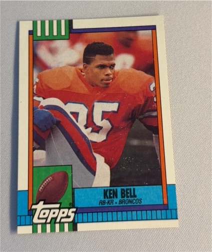 1990 Topps #44 Ken Bell Denver Broncos — front