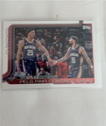 2025-26 Topps #299 Won't Bow Down: Pels Pair Control Game — front