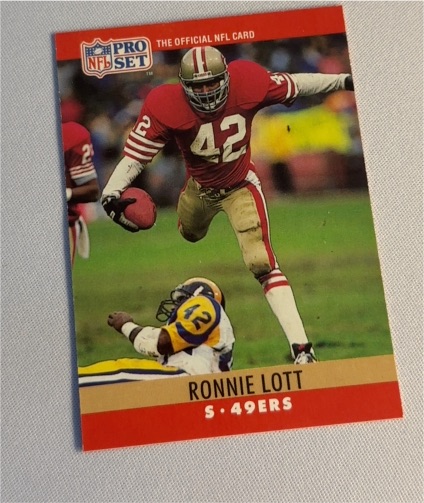1990 Pro Set #291 Ronnie Lott San Francisco 49ers — front