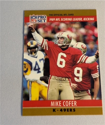1990 Pro Set #11 Mike Cofer San Francisco 49ers — front