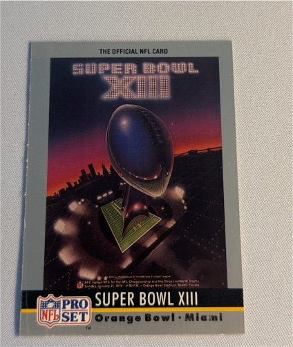 1990 Pro Set #13 Super Bowl XIII Steelers vs Cowboys — front