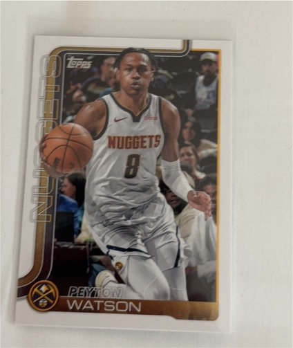 2025-26 Topps #106 Peyton Watson — front