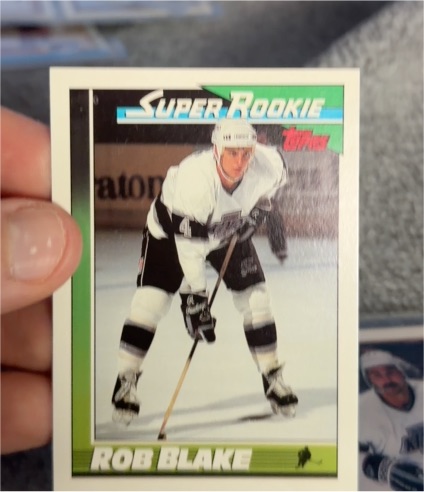 1991-92 Topps #6 Rob Blake — front