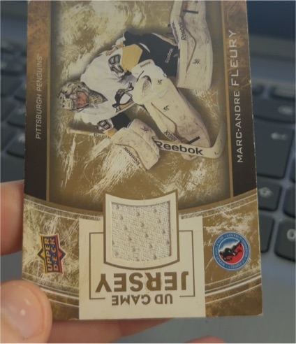 2012-13 Upper Deck Game Jersey #GJ-MF Marc-Andre Fleury — front