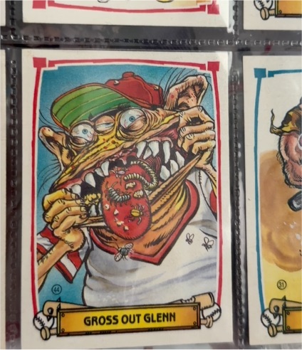 1988 Leaf Baseball's Greatest Grossouts #44 Gross Out Glenn — front