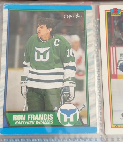 1989-90 O-Pee-Chee #175 Ron Francis Hartford Whalers — front
