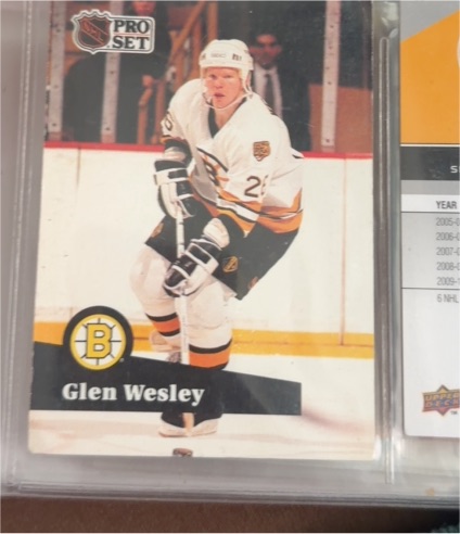 1990-91 Pro Set #16 Glen Wesley — front