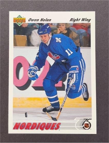 1991-92 Upper Deck #367 Owen Nolan — front