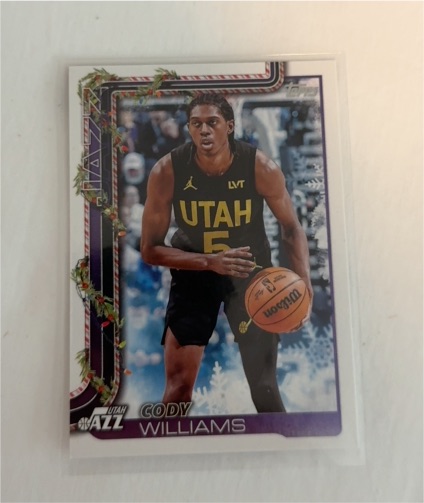 2025-26 Topps Holiday #H102 Cody Williams — front