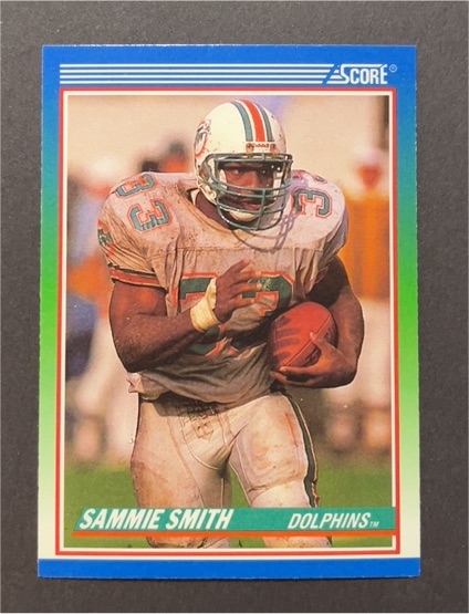 1990 Score #333 Sammie Smith — front