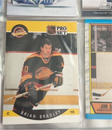 1990-91 Pro Set #294 Brian Bradley — front