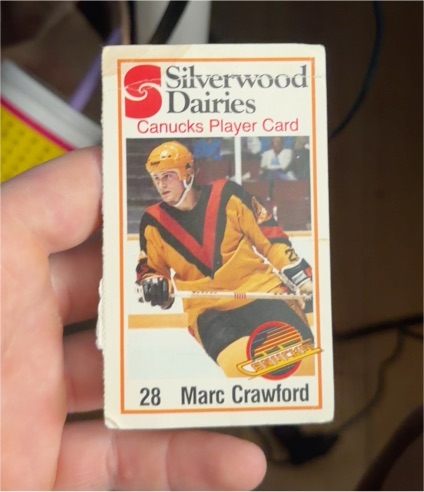 1981 Silverwood Dairies #28 Marc Crawford — front