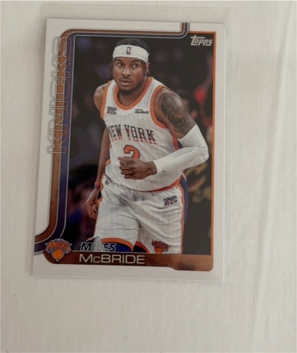 2025-26 Topps #17 Miles McBride — front