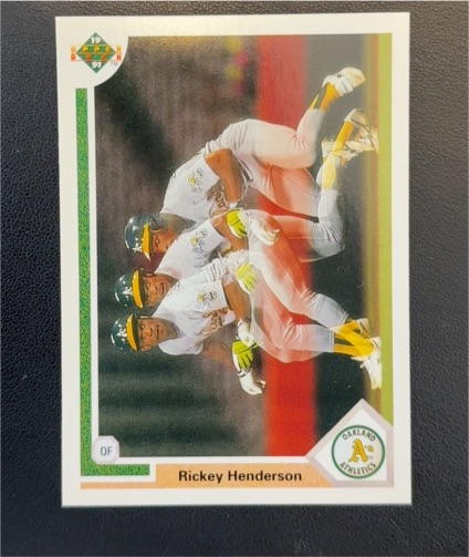 1991 Upper Deck #444 Rickey Henderson — front