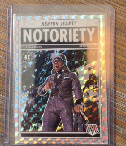 2025 Panini Mosaic #18 Ashton Jeanty Notoriety — front
