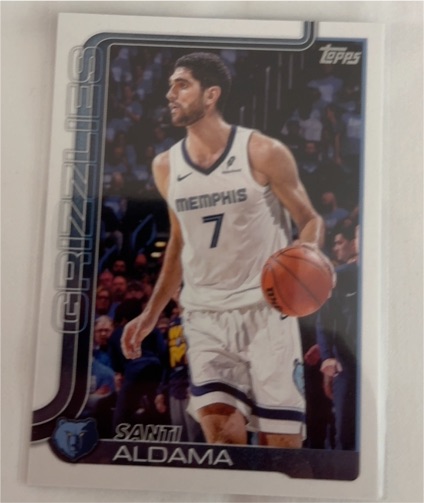 2025-26 Topps #187 Santi Aldama — front
