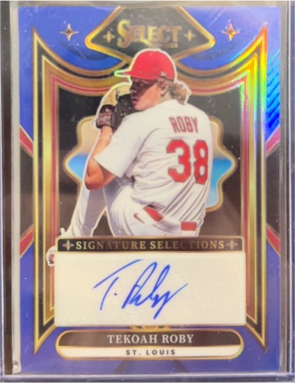 2025 Panini Select Signature Selections #SS-TR Tekoah Roby — front