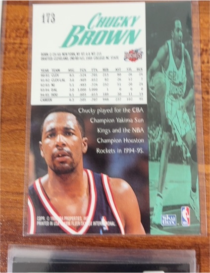 1993 NBA Hoops #178 Chucky Brown — front