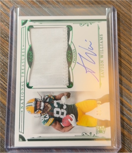2025 Panini National Treasures #37 Savion Williams — front