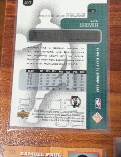 2002-03 Upper Deck #417 J.R. Bremer — front