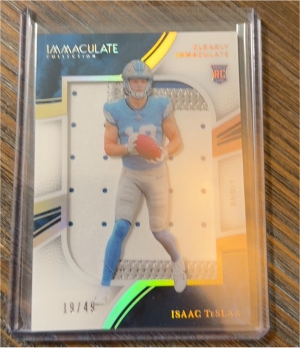 2025 Panini Immaculate Clearly Immaculate #19 Isaac Teslaa — front