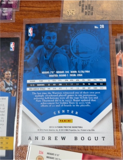 2013-14 Panini Prestige Basketball #28 Andrew Bogut — front