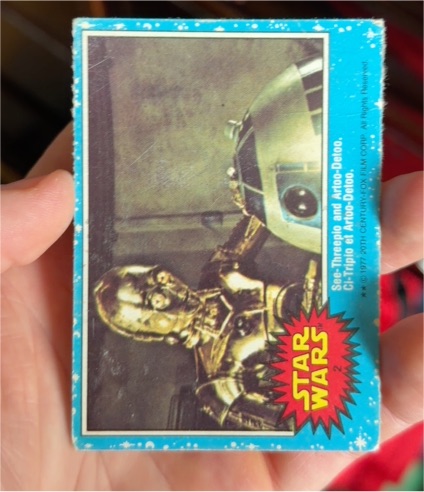 1977 Topps Star Wars Blue Series 1 #2 C-3PO & R2-D2 — front