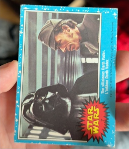 1977 Topps Star Wars #7 The Villainous Darth Vader — front