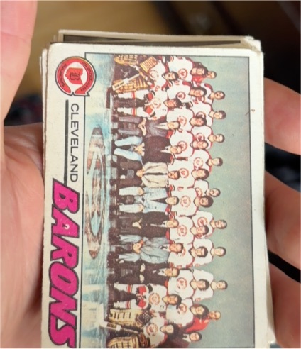 1977-78 Topps #75 Cleveland Barons Team — front