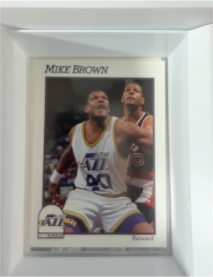 1991-92 NBA Hoops #206 Mike Brown — front
