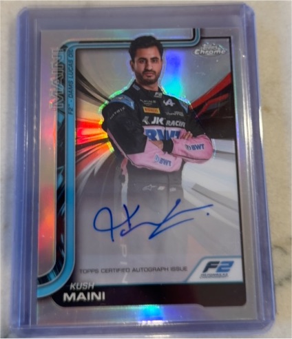 2025 Topps Chrome Formula 1 #CAC-MAI Kush Maini — front