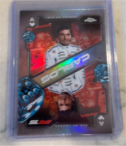 2025 Topps Chrome Formula 1 #SCA-7 Carlos Sainz Ace of Trades — front