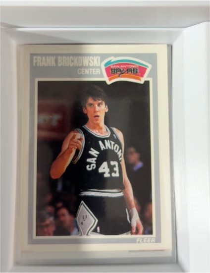1989-90 Fleer #141 Frank Brickowski San Antonio Spurs — front