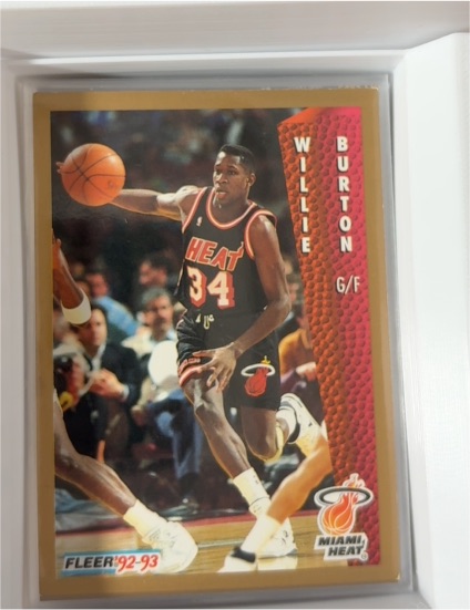 1992-93 Fleer #115 Willie Burton — front