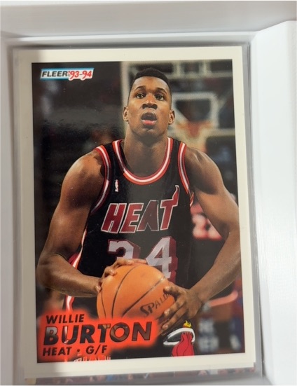1993-94 Fleer #318 Willie Burton — front