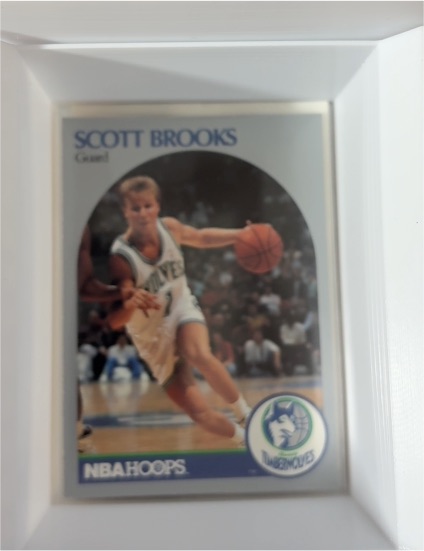1990 NBA Hoops #419 Scott Brooks — front