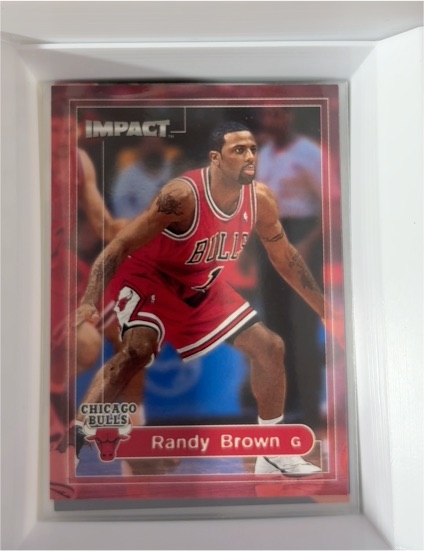 1999-00 SkyBox Impact BK Randy Brown — front