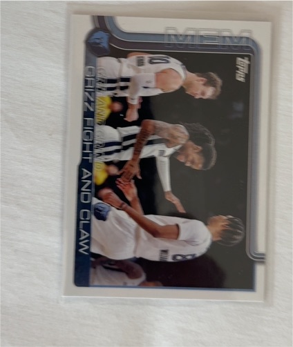 2025-26 Topps #298 Ja Morant, Luke Kennard, Zaire Williams Memphis Grizzlies — front