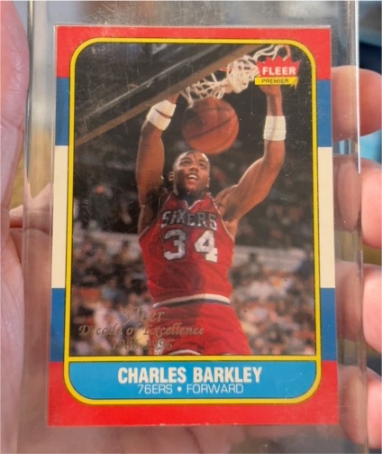 1986 Fleer Premier #7 Charles Barkley — front