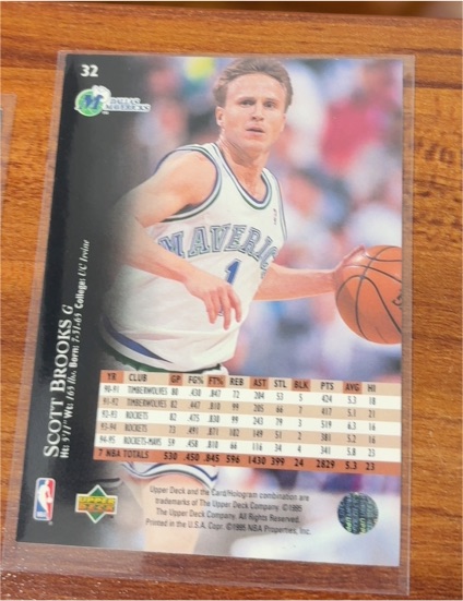 1995-96 Upper Deck #32 Scott Brooks — front